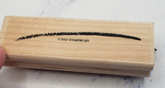 Stampin' Up! Other - Stampin Up Curved Line Stem Design Crafty Wood Mounted Rubber Stamp